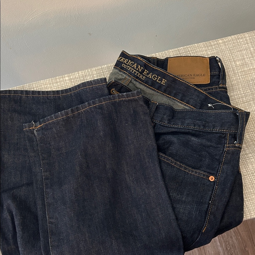 American Eagle Outfitters Men's Deep Indigo Jeans